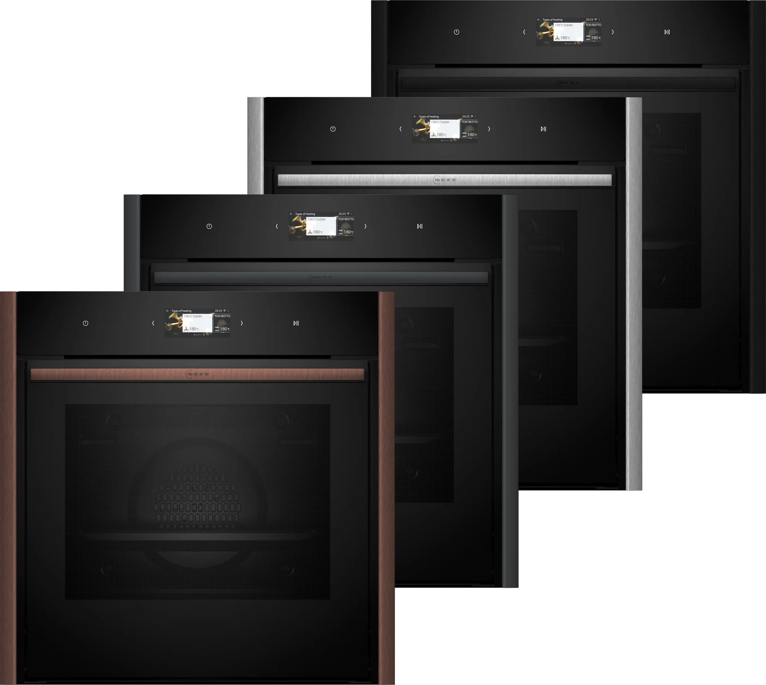 Neff B69cs7my0b N90 Flex Design Built In Single Oven Black/Bronze/Silver