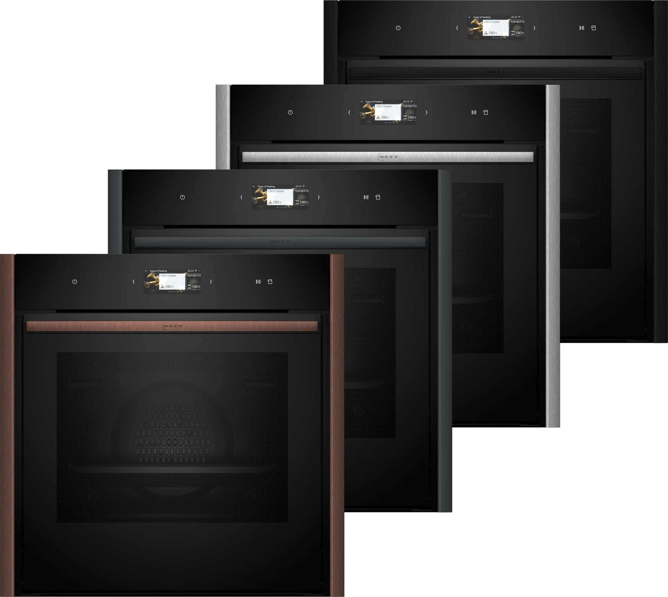 Neff B69fs5cy0a N90 Flex Design Built In Single Oven Golden