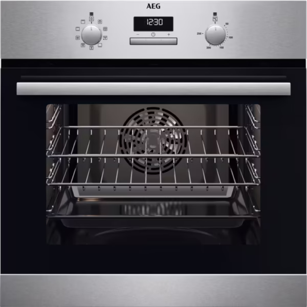 AEG BCX23101EM Built In Oven in Stainless Steel & Black