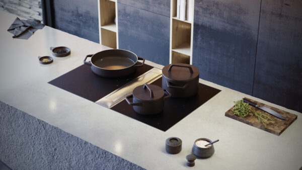BORA PKAS3FIABR Professional 3.0 Component Cooktop Extractor System in Matt Black