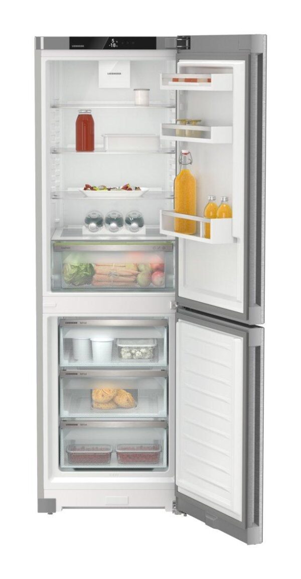 Liebherr CNSDC5203 60cm Freestanding Fridge Freezer in Steel