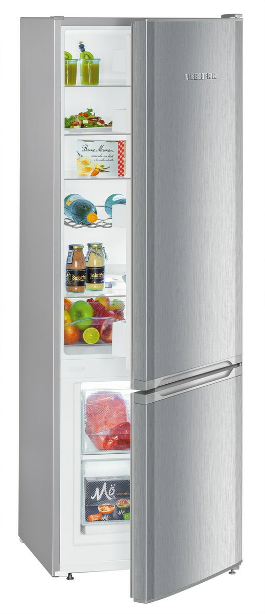 Liebherr CUele 2831 Comfort Freestanding 70/30 SmartFrost Fridge Freezer In Silver