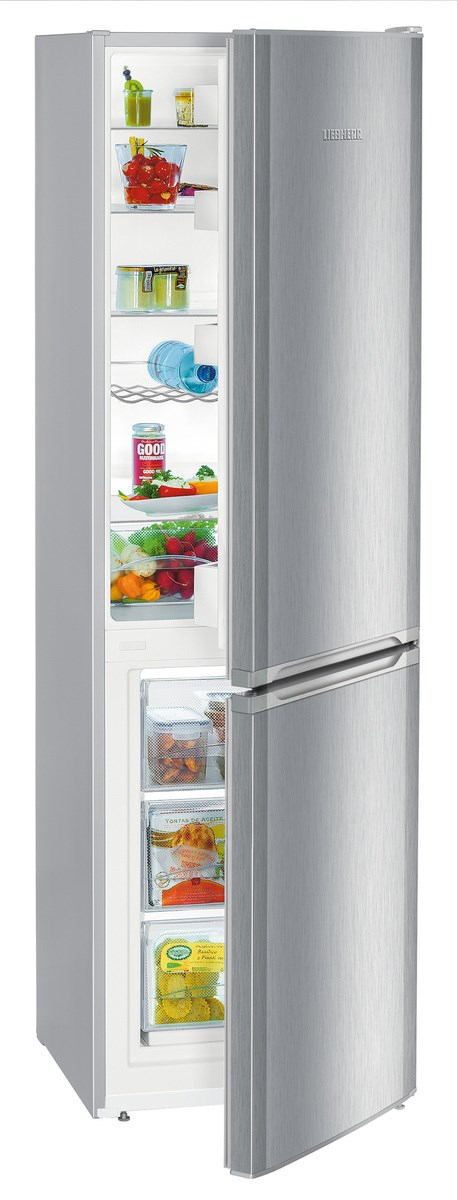 Liebherr CUele 3331 Comfort Freestanding 60/40 SmartFrost Fridge Freezer In Silver