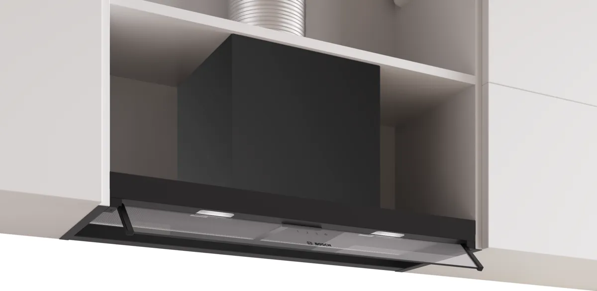 Bosch DBB85CC60B Series 4 Integrated Hood 80cm In Matt Black Glass