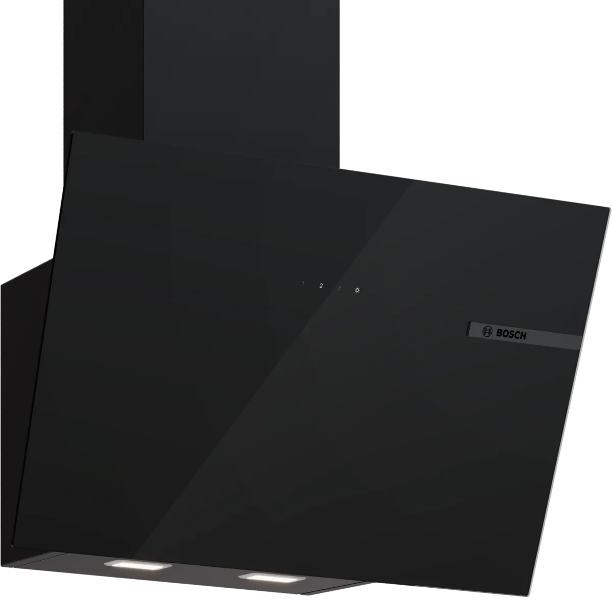 Bosch DWK65DF61B Series 4 Wall Mounted Cooker Hood 60cm Black Glass