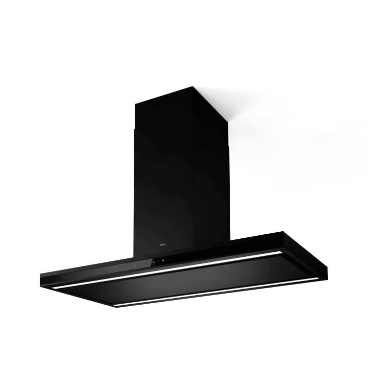 Elica ELEM-IS-BL-120 Element Island 120cm Island Cooker Hood in Matt Black