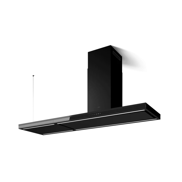 Elica ELEM-IS-BL-180 Element Island 180cm Island Cooker in Matt Black