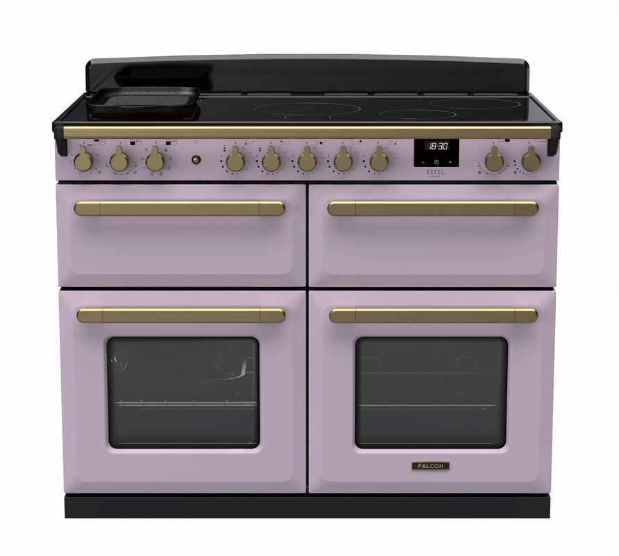Rangemaster Esdlb110eiphth/Ab1 Estel Deluxe 110Cm Induction Range Cooker In Heather / Brass Trim