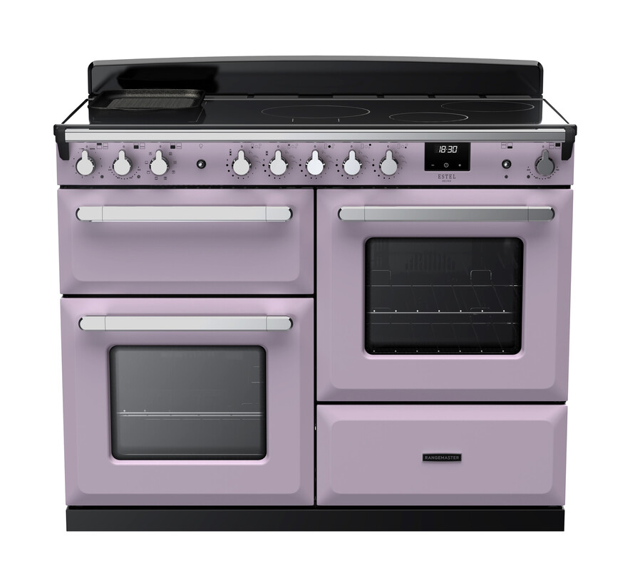 Rangemaster Esdlo110eiphth/Cm1 Estel Deluxe 110Cm Induction Range Cooker In Heather / Chrome Trim