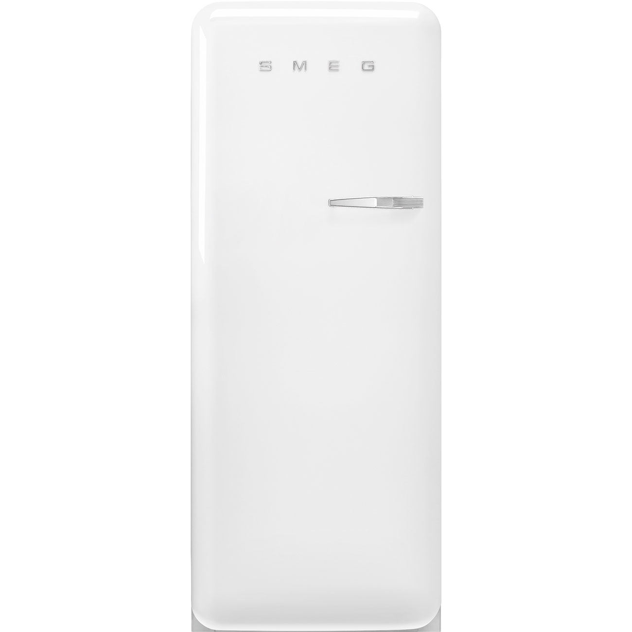 Smeg 50'S Style Freestanding 60Cm Fridge With Ice Box Left Hand Hinge In White Fab28lwh6uk