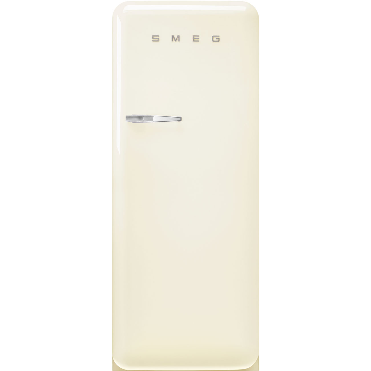 Smeg 50'S Style Freestanding 60Cm Fridge With Ice Box Right Hand Hinge In Cream Fab28rcr6uk