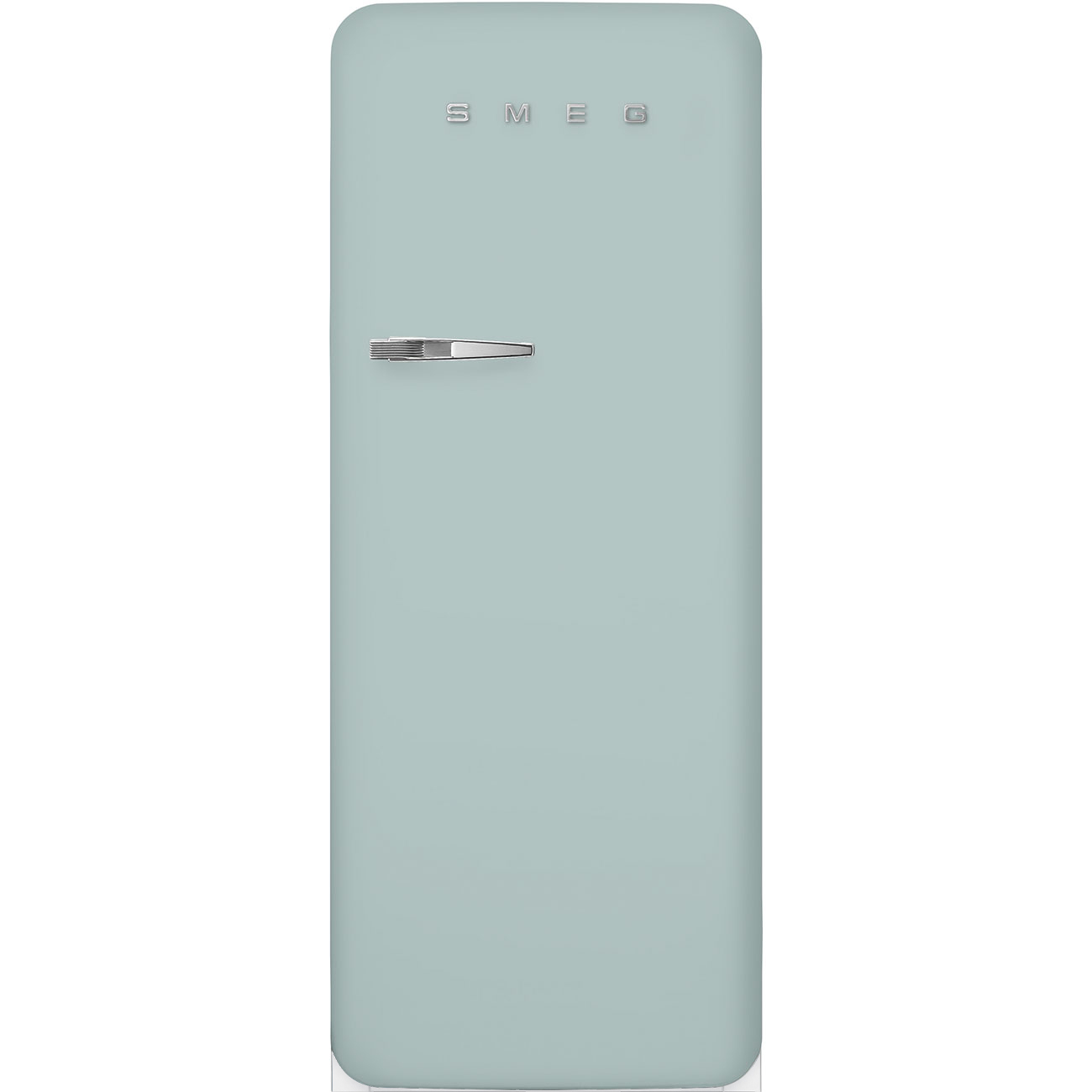 Smeg Fab28rdsa6 50'S Style Freestanding 60Cm Fridge With Ice Box Right Hand Hinge In Sea Salt Green