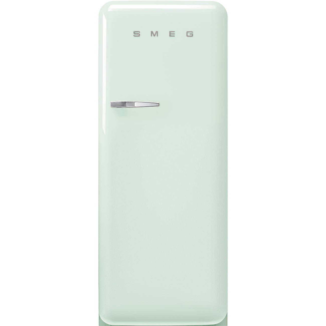 Smeg 50'S Style Freestanding 60Cm Fridge With Ice Box Right Hand Hinge In Pastel Green Fab28rpg6