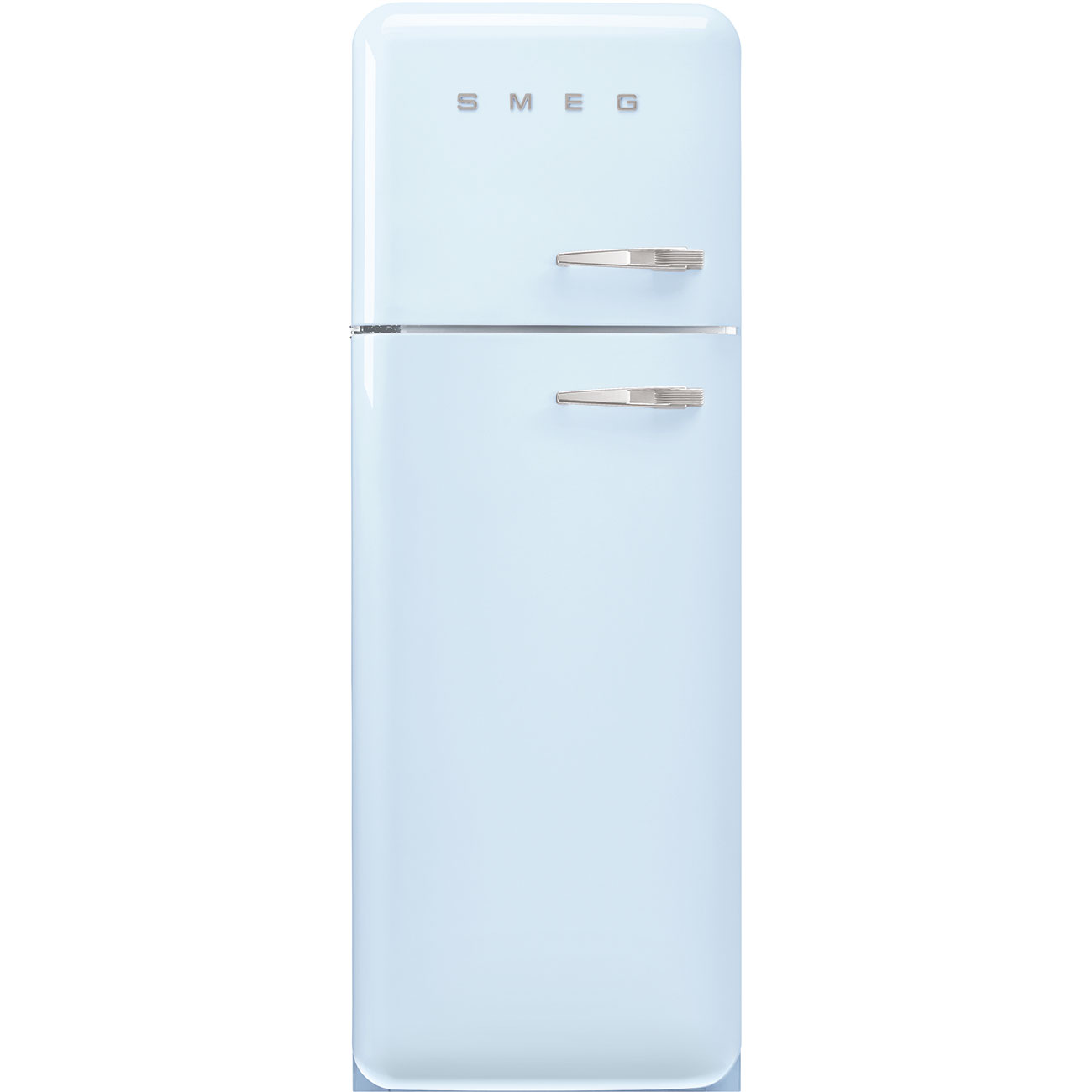 Smeg Fab30lpb6uk 50'S Style 60Cm Freestanding Fridge Freezer Left Hand Hinge In Pastel Blue