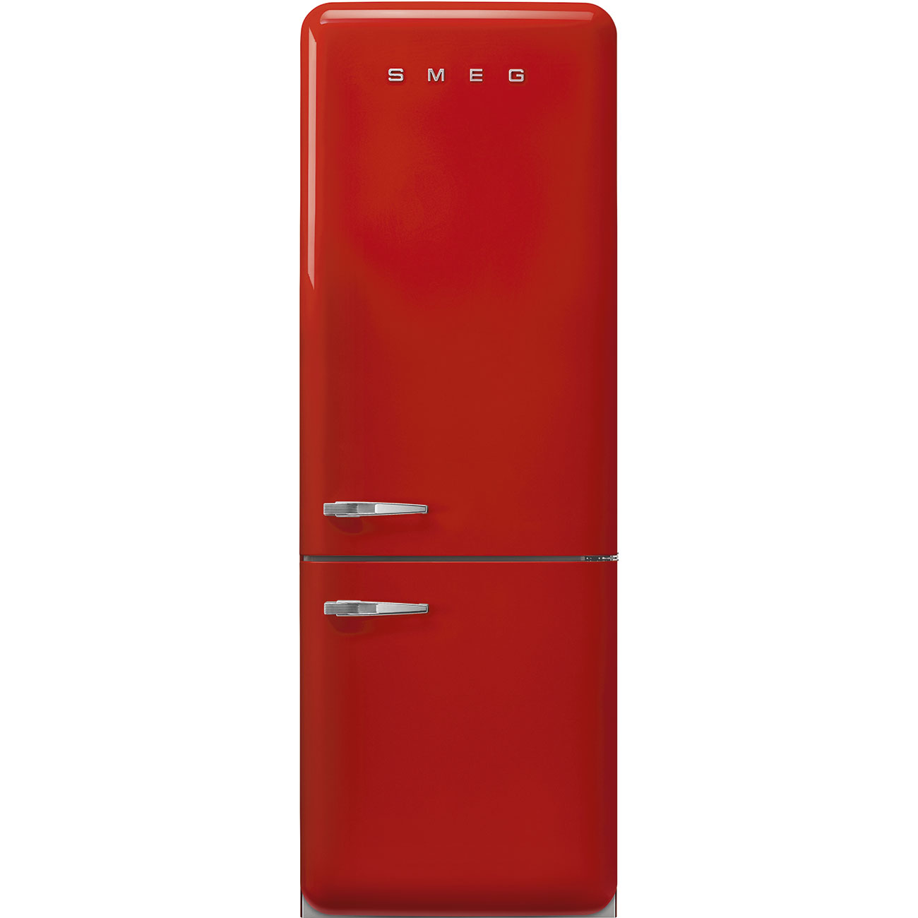 Smeg 50'S Style 70Cm Freestanding 70/30 Fridge Freezer Right Hand Hinge In Red Fab38rrd6