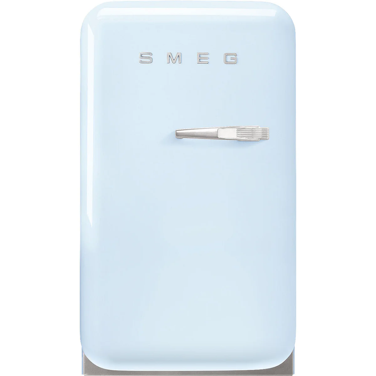 Smeg 40Cm Retro Free Standing Refrigerator In Pastel Left Hand Hinge Blue Fab5lpb6