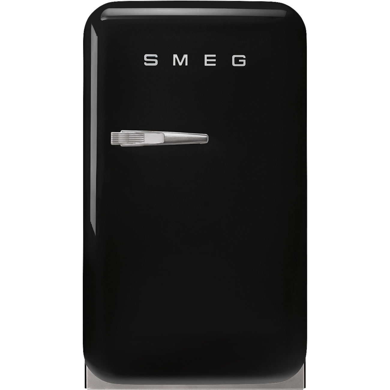 Smeg 40Cm Retro Free Standing Refrigerator In Right Hand Hinge Black Fab5rbl6