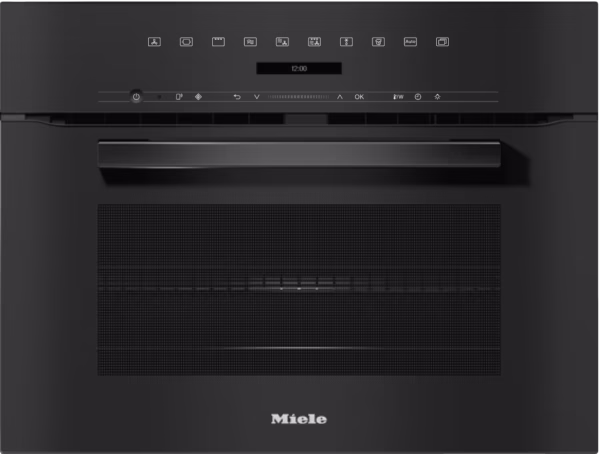 Miele H7240BM-OBBL Built In Microwave Combi Oven in Black