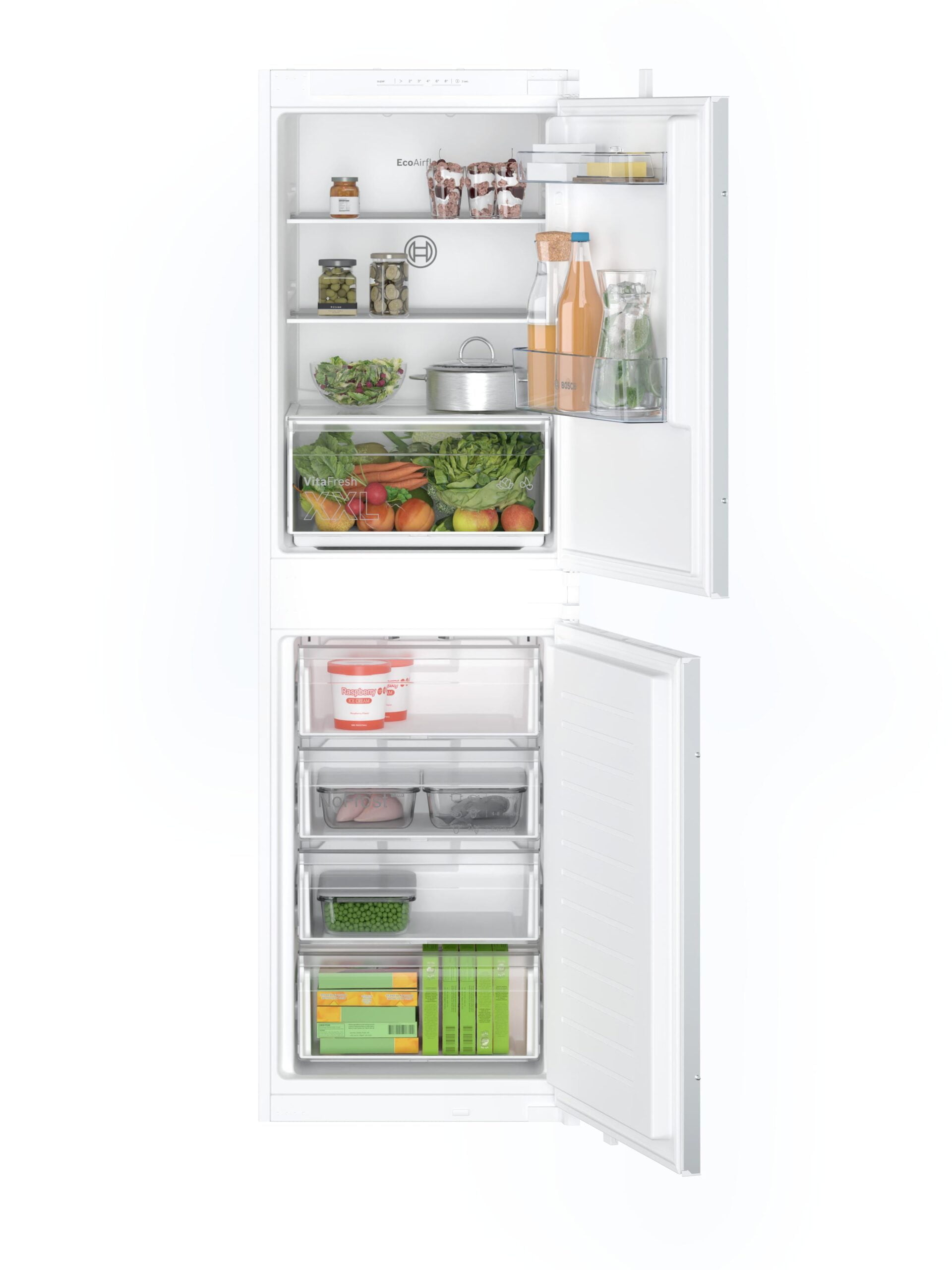 Bosch KIN85NSE0G Built In Frost Free Fridge Freezer