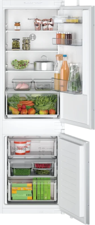 Bosch KIN86NSE0G Built In Frost Free Fridge Freezer
