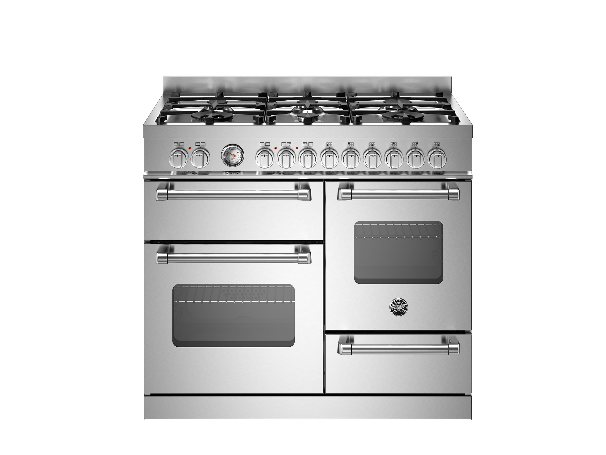 Bertazzoni Mas106l3exc Master Series 100Cm 6-Burner Electric Triple Oven Range Cooker