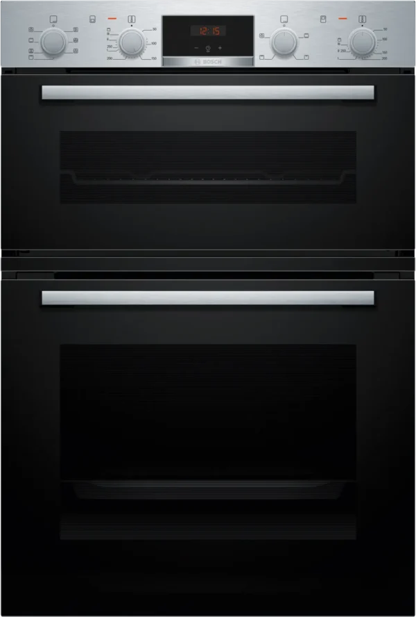 Bosch MBA533BS3B Built In Double Oven in Black & Stainless Steel