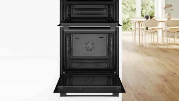 Bosch MBA533BS3B Built In Double Oven in Black & Stainless Steel