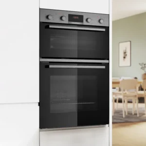 Bosch MBA533BS3B Built In Double Oven in Black & Stainless Steel