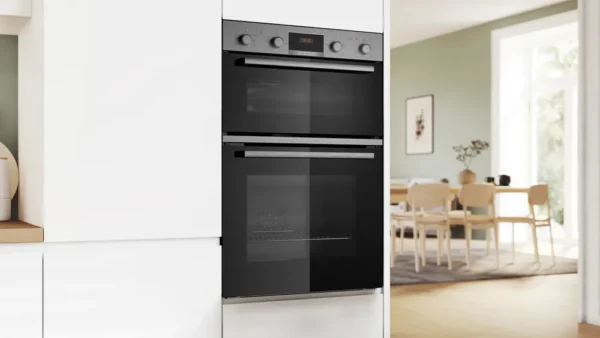 Bosch MBA533BS3B Built In Double Oven in Black & Stainless Steel