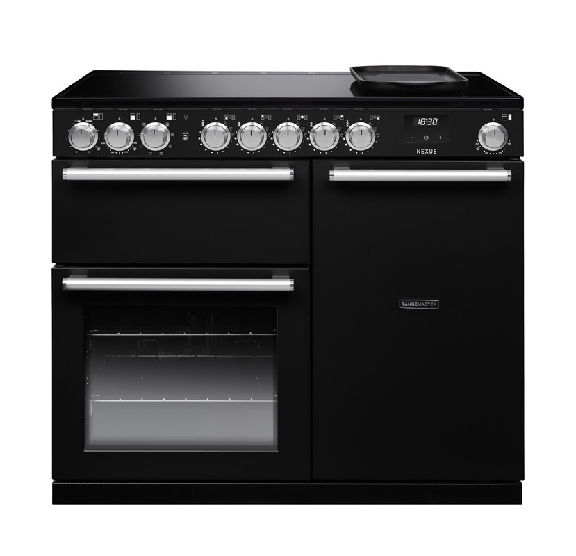 Rangemaster Nex100eipgbl/Cm1 Nexus 100Cm Induction Range Cooker In Gloss Black