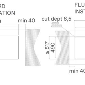 Elica NT-ALPHA-B-60 Alpha B 60cm Vented Induction Hob in Black Glass