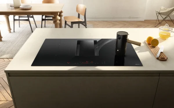 Elica NT-ALPHA Alpha 78cm Vented Induction Hob in Black Glass
