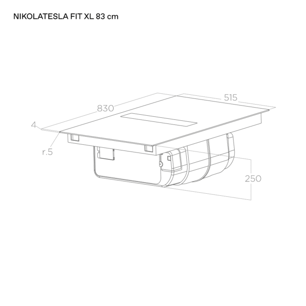 Elica NT-FIT-XL Fit 80cm Vented Induction Hob