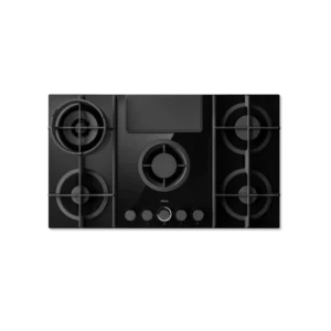 Elica NT-FLAME-EVO-BL 88cm Vented Gas Hob in Black