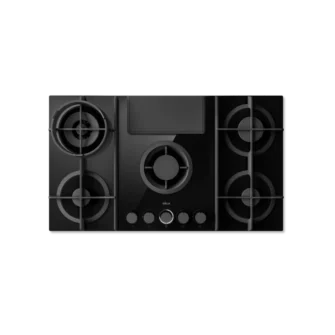 Elica NT-FLAME-EVO-BL 88cm Vented Gas Hob in Black