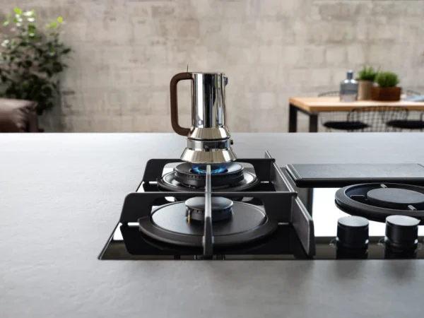 Elica NT-FLAME-EVO-BL 88cm Vented Gas Hob in Black