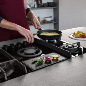 Elica NT-FLAME-EVO-BL 88cm Vented Gas Hob in Black