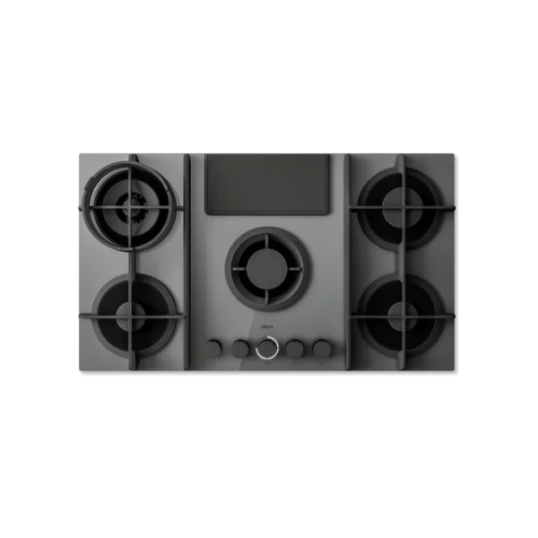 Elica NT-FLAME-EVO-GR 88cm Vented Gas Hob in Grey