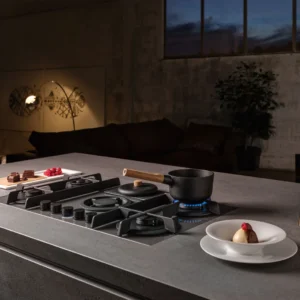 Elica NT-FLAME-EVO-GR 88cm Vented Gas Hob in Grey