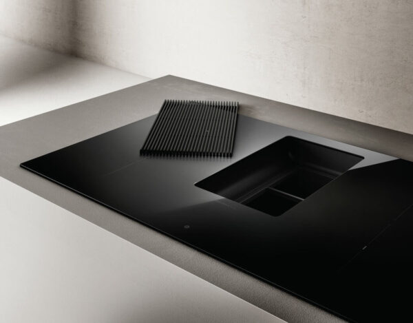 Elica NT-PRIME-S-DO Prime S DO 83cm Vented Induction Hob in Black Glass