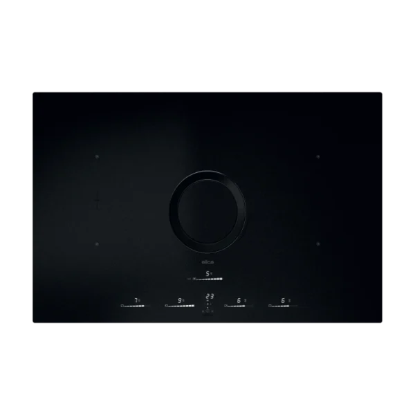 Elica NT-SW-LUX-RAW Switch Lux Raw EVO 83cm Vented Induction Hob in Matt Black Glass