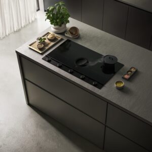 Elica NT-UNPLUG-BK-DO Unplugged 90cm DO Vented Induction Hob in Black Steel