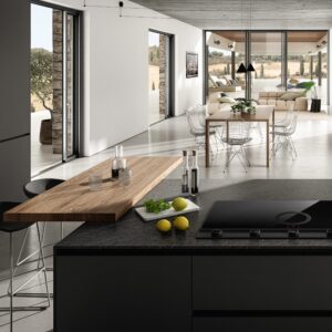 Elica NT-UNPLUG-BK-DO Unplugged 90cm DO Vented Induction Hob in Black Steel