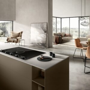 Elica NT-UNPLUG-BK-DO Unplugged 90cm DO Vented Induction Hob in Black Steel