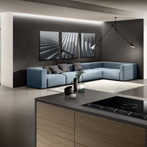 Elica NT-UNPLUG-BK-DO Unplugged 90cm DO Vented Induction Hob in Black Steel