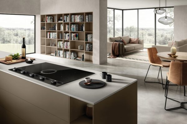 Elica NT-UNPLUG-BK-DO Unplugged 90cm DO Vented Induction Hob in Black Steel