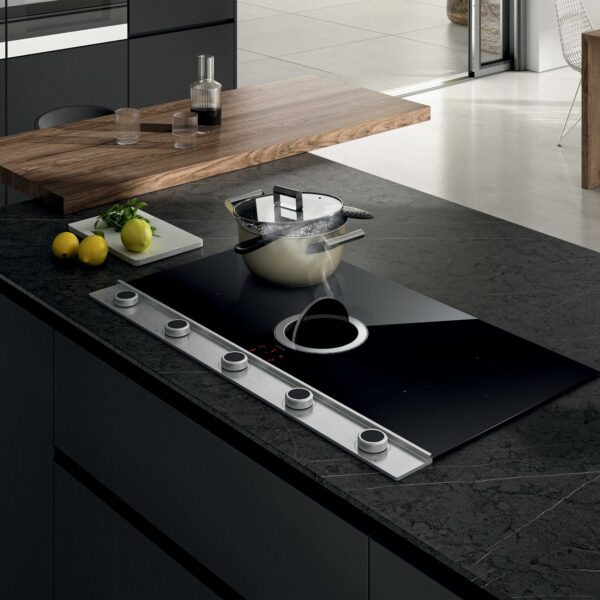 Elica NT-UNPLUG-SS-DO Unplugged 90cm DO Vented Induction Hob in Black & Stainless