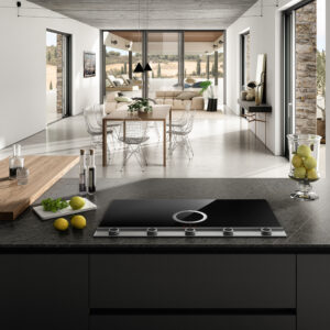 Elica NT-UNPLUG-SS-DO Unplugged 90cm DO Vented Induction Hob in Black & Stainless