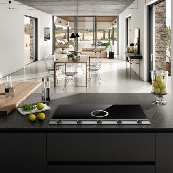 Elica NT-UNPLUG-SS-DO Unplugged 90cm DO Vented Induction Hob in Black & Stainless