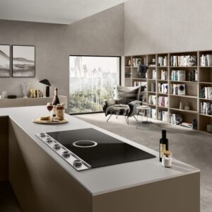 Elica NT-UNPLUG-SS-DO Unplugged 90cm DO Vented Induction Hob in Black & Stainless